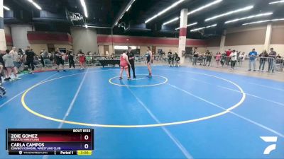 200 lbs Round 3 - Zoie Gomez, ReZults Wrestling vs Carla Campos, Cowboy/Cowgirl Wrestling Club