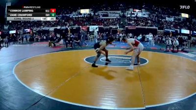 AA - 150 lbs Cons. Round 3 - Zane Crawford, Billings West vs Connor Lamping, Helena