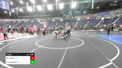 144 lbs Quarterfinal - Matt Ausel, Mason HS vs Forrest Craddock, Basement Brawlers