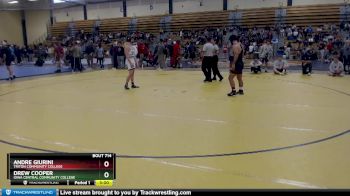 133 lbs Quarterfinal - Drew Cooper, Iowa Central Community College vs Andre Giurini, Triton Community College