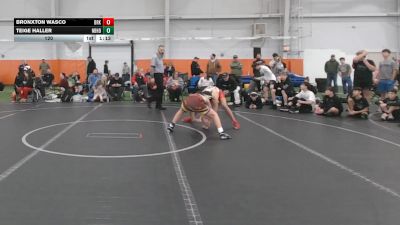 120 lbs Round 8 (10 Team) - Bronxton Wasco, Brecksville vs Teige Haller, Neighborhood Wrestling
