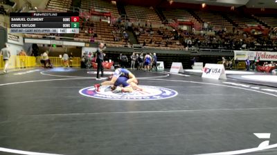 Cadet Boys Upper - 165 lbs 5th Place Match - Samuel Clement, USA Gold Wrestling Club vs Cruz Taylor, Daniel Cormier Wrestling Club