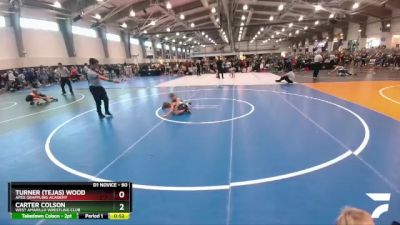 60 lbs Champ. Round 1 - Turner (Tejas) Wood, Apex Grappling Academy vs Carter Colson, West Amarillo Wrestling Club