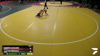 80 lbs Semifinal - Clayton Birkholz, HLWW vs Harper Hamacher, Becker