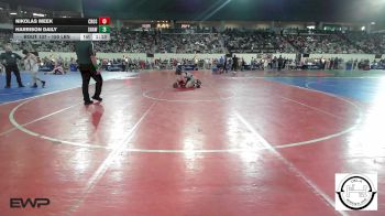 150 lbs Round Of 32 - Nikolas Meek, Crossings Christian School vs Harrison Daily, Shawnee Wrestling