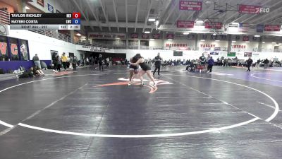 207 lbs Cons. Round 4 - Taylor Rickley, Hastings vs Hayeni Costa, Lindsey Wilson
