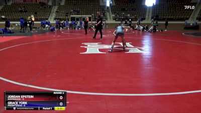 103 lbs Round 2 (3 Team) - Grace York, Presbyterian vs Jordan Epstein, Huntingdon