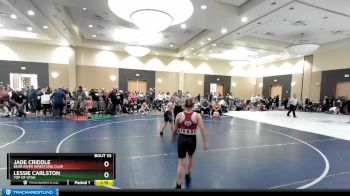 110+ Quarterfinal - Jade Criddle, Bear River Wrestling Club vs Lessie Carlston, Top Of Utah