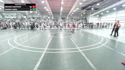 114 lbs Consi Of 16 #1 - Brooke Lightfoot, MA vs Marina Loera, KS