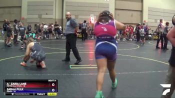 Round 3 (8 Team) - Sarah Pulk, POWA vs A ` Zaria Lane, Metro All Stars