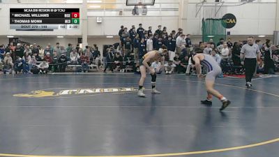 149 lbs Semifinal - Thomas Monn, McDaniel vs Michael Williams, Misericordia