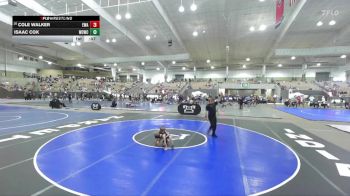 55 lbs Champ. Round 2 - Cole Walker, Elite Wrestling Academy vs Isaac Cox, Williamson County Wrestling Cl