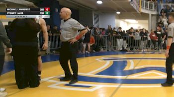 172 lbs 5th Place - Michael Lawrence, Chartiers Valley vs Sydney Hand, Penn-Trafford