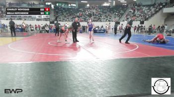 105 lbs Quarterfinal - Charley Novosad, Bixby JH Girls vs Bella Hutcheson, Wagoner