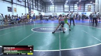 120 lbs Round 2 (4 Team) - Connor Allison, HEADHUNTERS WRESTLING CLUB vs Peyton Dean, 84 ATHLETES