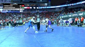 3A-150 lbs Champ. Round 2 - Trace Robertson, Clear Creek-Amana vs Parker Casey, Johnston