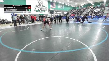 132 lbs 5th Place Match - Garrett Berry, Alta Loma vs Peter French, Mt Carmel