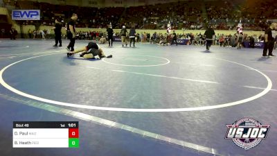 112 lbs Round Of 16 - Dalton Paul, Maize WC vs Braden Heath, Piedmont