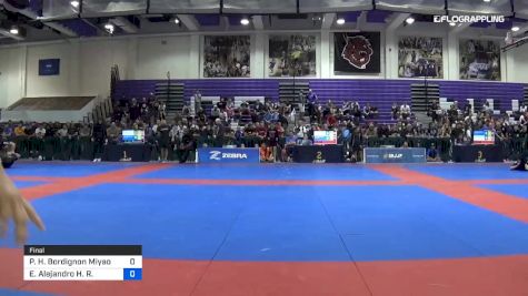 Paulo H. Bordignon Miyao vs Emilio Alejandro H. R. 2019 Pan IBJJF Jiu-Jitsu No-Gi Championship