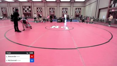 61 kg Final - Logan Alexander, New York vs Jay McDonnell, Pennsylvania