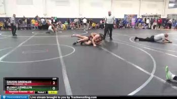 220 lbs Round 4 (6 Team) - Davion Greenlee, Western Reserve vs Elijah Llewellyn, Gladiators
