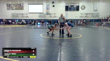 120 lbs Cons. Round 2 - Preslyn Waadevig, Mt View vs Marley Rego, Century