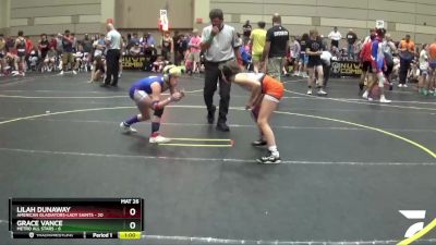 86 lbs Round 3 (10 Team) - Grace Vance, Metro All Stars vs Lilah Dunaway, American Gladiators-Lady Saints