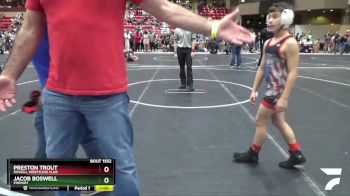 90 lbs Cons. Round 3 - Jacob Boswell, Phenom vs Preston Trout, Russell Wrestling Club