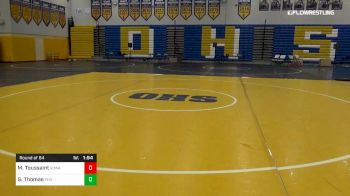 145 lbs Round Of 64 - Moise Toussaint, South Orange Wrestling Academy vs Gabriel Thomas, Palmetto High School