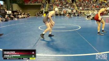 121 lbs Quarterfinal - Chase Clemenson, E1-Sheyenne vs Alijah Piatz, W4-Bismarck Century