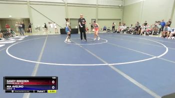 105 lbs Quarters & 1st Wb (16 Team) - Sandy Breeden, Missouri Blue vs Nia Avelino, Idaho