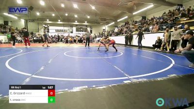 88 lbs Rr Rnd 1 - Caiden Grizzard, Wagoner Takedown Club vs Tristen Cross, Brushy Wrestling Club