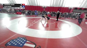 130 lbs Cons. Semi - Makenzie Usher, Midwest Assassins vs Ellie Wood, Victory School Of Wrestling