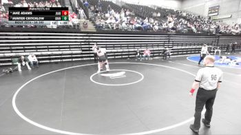 3A 285 lbs Cons. Round 2 - Hunter Critchlow, Grantsville vs Jake Adams, Juab