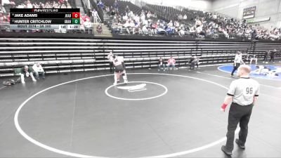 3A 285 lbs Cons. Round 2 - Hunter Critchlow, Grantsville vs Jake Adams, Juab