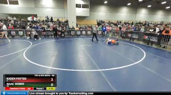 83 lbs Cons. Round 4 - Kaden Potter, IL vs Isaac Weber, WI