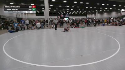 63 lbs 7th Place Match - Beckam Velarde, Cory Clark Wrestling vs Jesse Wright, Kansas City Training Center