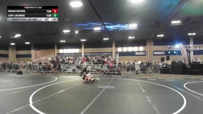82 lbs Consi Of 8 #2 - Roan Rickel, Team Aggression vs Levi Leones, Flow Academy HI