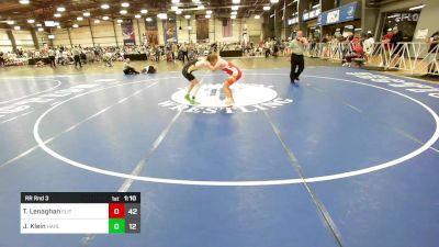 127 lbs Rr Rnd 3 - Tristan Lenaghan, Elite NJ MS Red vs Jackson Klein, Harlem Wrestling Academy