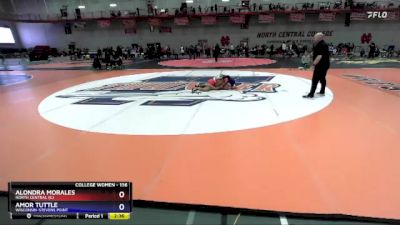 136 lbs Quarterfinal - Alondra Morales, North Central (IL) vs Amor Tuttle, Wisconsin-Stevens Point
