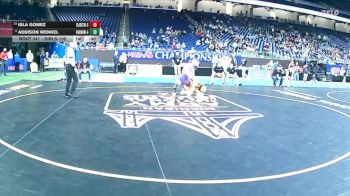 Girls-105 lbs Cons. Semi - Addison Wenkel, Ogemaw Heights (Girls) vs Isla Gomez, Gladstone (Girls)