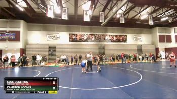 96 lbs Cons. Semi - Cole DeGering, Pleasant Grove Jr. High vs Cameron Loomis, Riverton Wolf Pack Wrestling