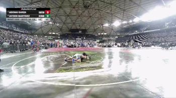 Boys 3A 126 lbs Cons. Semi - Adonai Garza, Kent Meridian vs Jayden Martinez, Hermiston