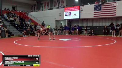 145 lbs Cons. Round 2 - Tatum Peters, Fort Madison vs Kenleigh Trumblee, Independence
