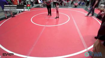 49 lbs 3rd Place - Keaton Holcomb, Tahlequah Wrestling Club vs Jameson Mantle, Wagoner Takedown Club