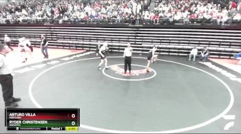 120 lbs Champ. Round 1 - Ryder Christensen, Wasatch vs Arturo Villa, Highland