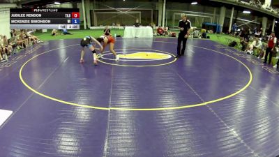 105 lbs Jubilee Rendon, Texas Blue vs McKenzie Simonson, Wisconsin