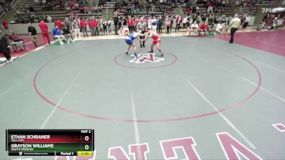 215 lbs Semifinal - Ethan Schraner, Tell City vs Grayson Williams, South Spencer