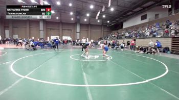 135 lbs Champ. Round 2 - Katharine Tyson, North Point vs Kyra Duncan, Rogers
