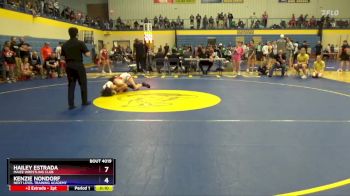 93 lbs Round 1 - Kenzie Nondorf, Next Level Training Academy vs Hailey Estrada, Maize Wrestling Club